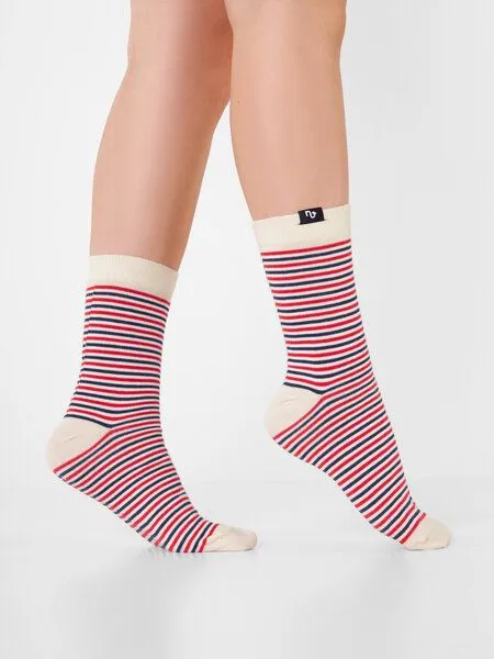 Natural Vibes Natural Vibes Bunte Socken Bio GOTS | Herren Damen Socken | Stripes, Morning, – Produktbild 1 von 3