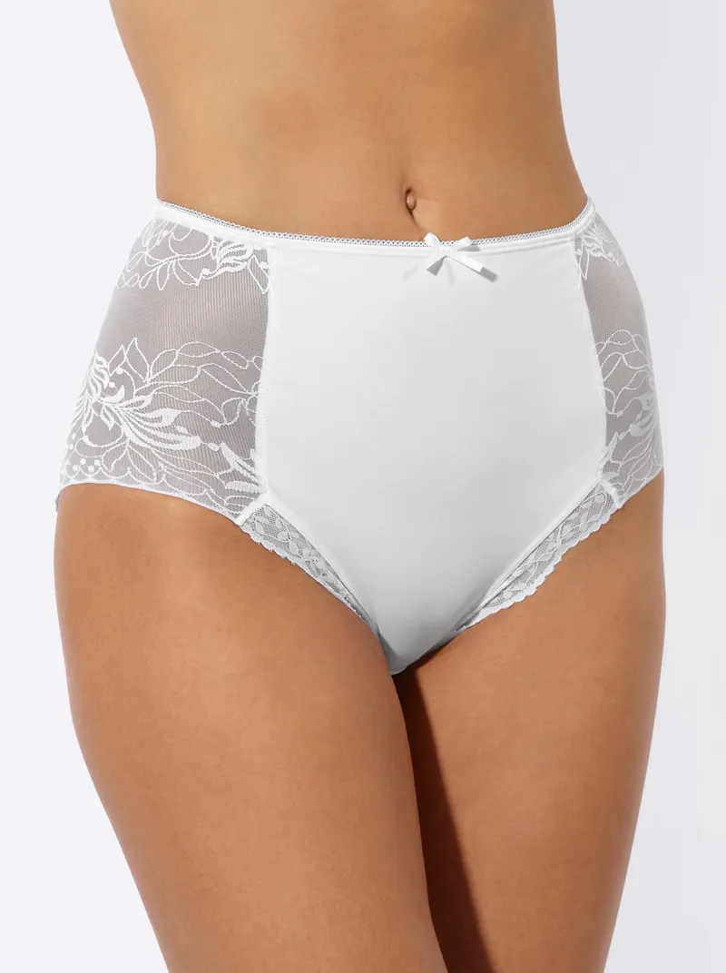 wäschepur Taillenslip 2x weiß, 2x weiß, – Produktbild 2 von 3
