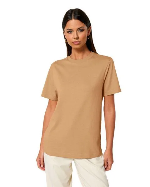 YTWOO YTWOO Nachhaltiges schweres Unisex T-Shirt, Orangebraun, – Produktbild 3 von 4