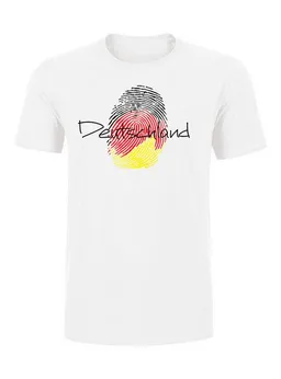 Human Family Human Family Herren Fan T-Shirt "WM - Germany" in weiß aus 100% Bio-Baumwolle – Produktbild 1 von 1