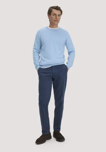 hessnatur hessnatur Chino LENN Regular aus Bio-Baumwolle, Nachtblau, – Produktbild 5 von 7