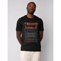 watapparel watapparel T-Shirt Unisex Technoworld, Black, – Produktbild 1 von 1