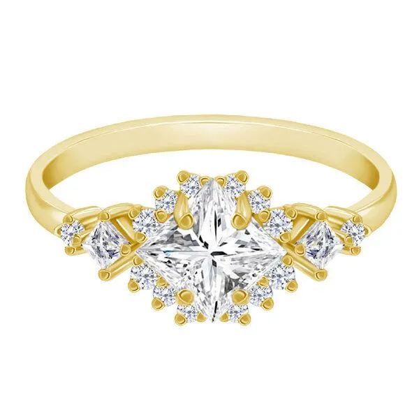 Eppi Eppi Verlobungsring mit Princess-Moissanit Medrie, Rosa, – Produktbild 1 von 1