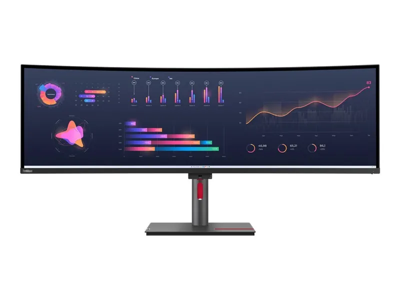 Lenovo Lenovo ThinkVision P49w-30 - LED-Monitor - gebogen - 124.5 cm (49") – Produktbild 2 von 5