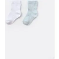 Biorganic Biorganic Basic Socken gemustert 2er Pack, Blauweiß(blau), – Produktbild 1 von 1