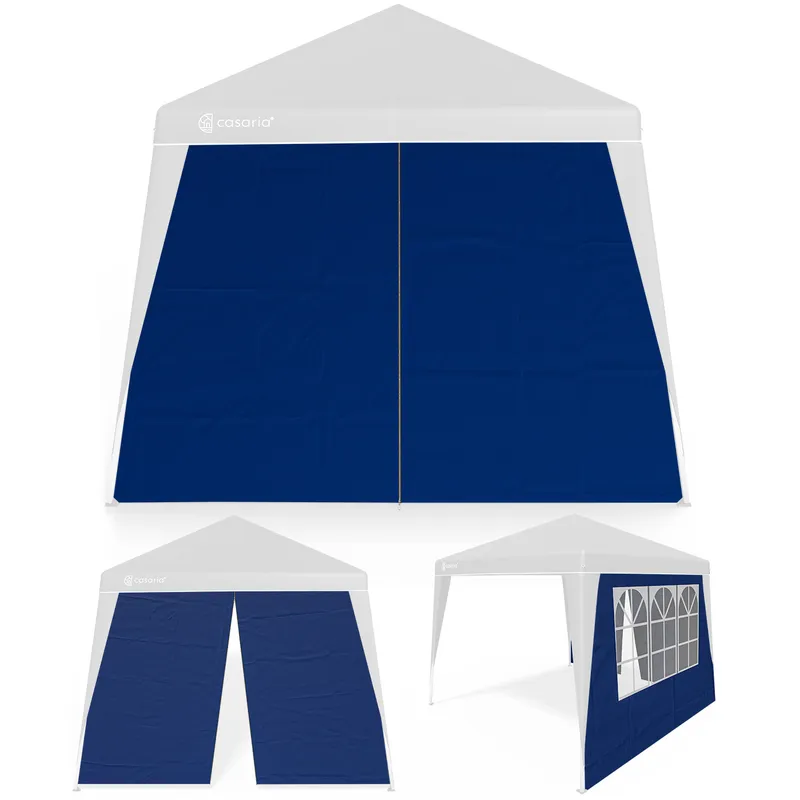 Casaria® Seitenwand Faltpavillon Capri 2er-Set Blau 3x3m, Blau, – Produktbild 1 von 2