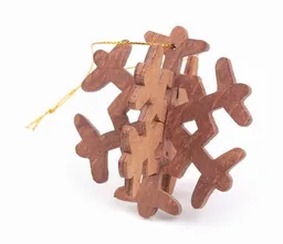 El Puente El Puente Deko-Anhänger "Schneeflocke" | Fair Trade & Handmade aus Vietnam – Produktbild 1 von 1