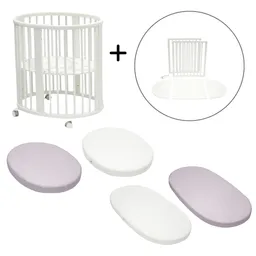 Stokke Stokke Sleepi Kinderbett- und Babybett-Komplettset - White - Lavender – Produktbild 1 von 1
