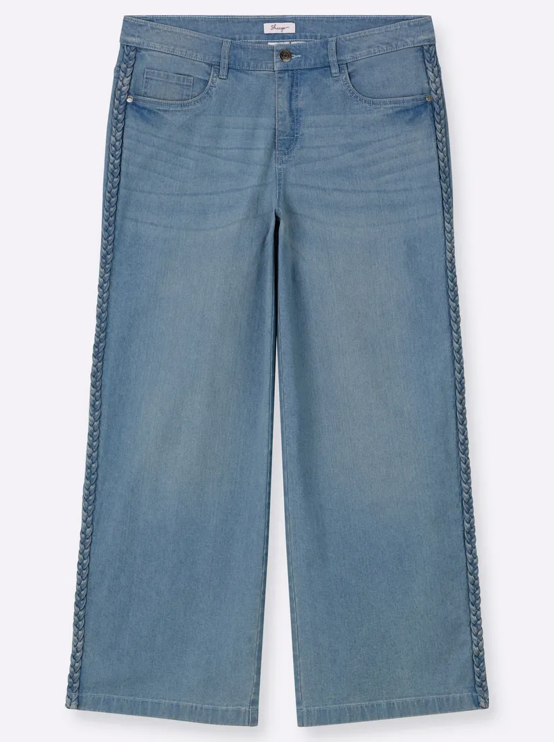 sheego Jeans blue-bleached, Blue-bleached, – Produktbild 1 von 2