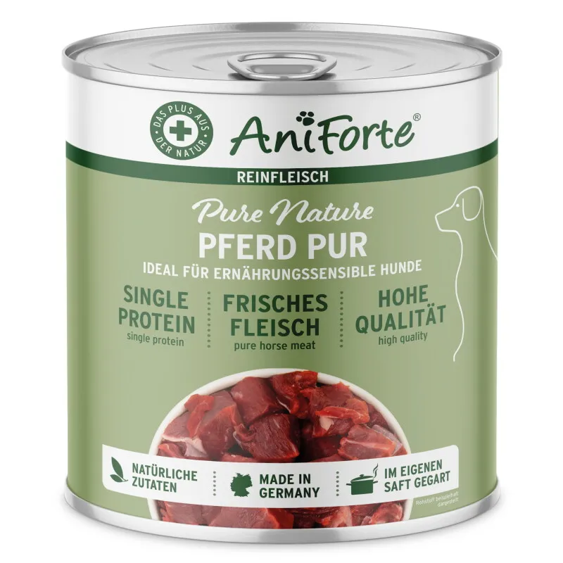 AniForte AniForte Nassfutter Pferd Pur 6x800 g – Produktbild 1 von 2