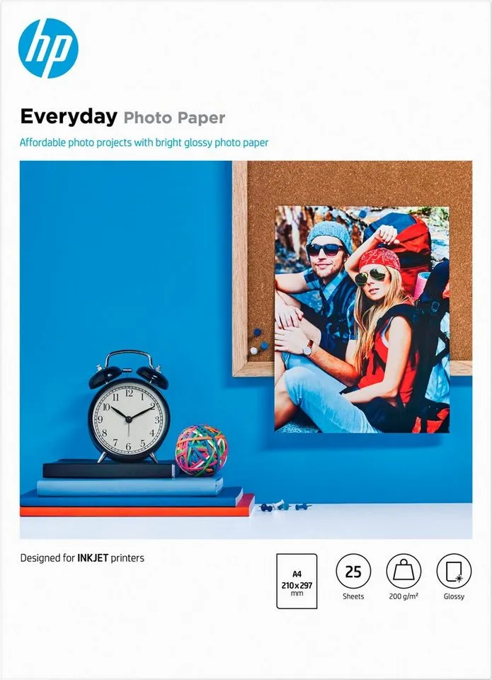 HP HP Everyday Photo Paper - Glänzend - 8 mil - A4 (210 x 297 mm) – Produktbild 5 von 7