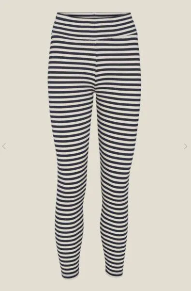 Basic Apparel Basic Apparel Breiter Bund / Ripp Leggings – Ludmilla Tights - aus Bio-Baumwolle, Schwarz-weiß, – Produktbild 1 von 1