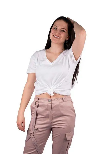 EMPIRE-THIRTEEN V-Neck Shirt EMPIRE-THIRTEEN, Weiß, – Produktbild 3 von 3