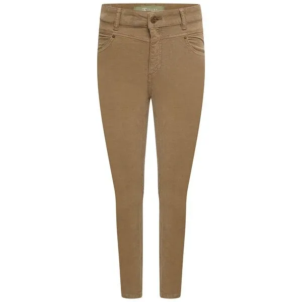 Flax and Loom Flax and Loom Cordhose High Waist Skinny aus Bio-Baumwolle Modell: Nina, Fawn (beige), – Produktbild 1 von 4