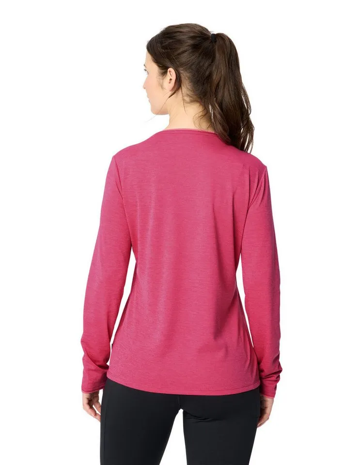 Vaude Vaude T-Shirt Women's Essential LS T-Shirt (1-tlg) schnelltrocknendes und funktionelles Shirt, Rosa, – Produktbild 4 von 5