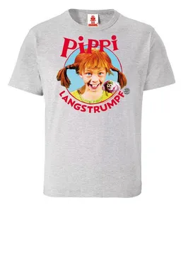 LOGOSH!RT LOGOSH!RT - Pippi Langstrumpf - Portrait - Bio T-Shirt - Kinder – Produktbild 1 von 1