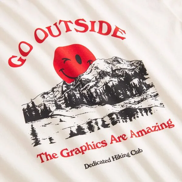 Dedicated DEDICATED T-Shirt Stockholm - Go Outside - aus Bio-Baumwolle – Produktbild 2 von 3