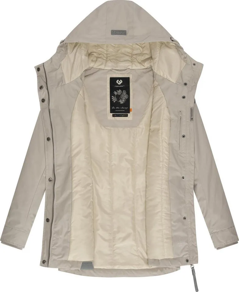 ragwear ragwear Winterjacke Monadis Black Label stylischer Winterparka für die kalte Jahreszeit, Grau, – Produktbild 1 von 5