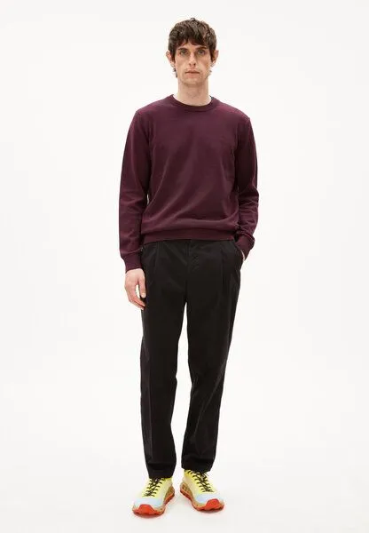 ARMEDANGELS ARMEDANGELS LOUKAA Herren Pullover aus Bio-Baumwolle, Dark cranberry, – Produktbild 4 von 4