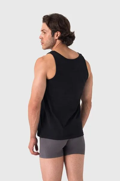 Barrio 13 Barrio 13 Unterhemd 3er Pack Tank Top für Herren Achselshirt, Schwarz, – Produktbild 3 von 4