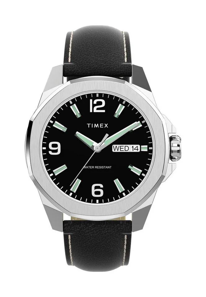 Timex Quarzuhr Essex Ave 46, (1-tlg., Not a set – not applicable to this product), Quarz Analog, Schwarz, – Produktbild 1 von 5