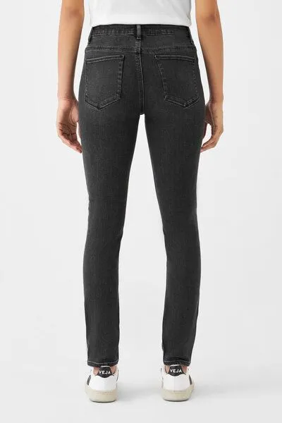 DAWN Damen Jeans SUN UP Powerstretch DAWN Bio-Baumwolle, Black denim, – Produktbild 4 von 5