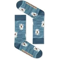 GreenBomb GREENBOMB Icebear Hunt 2 Socks - Lässige Socken aus Bio-Baumwoll Mix / hochwertiger Print / Fair & Vegan – Produktbild 1 von 1