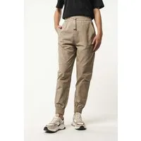MELA MELA Damen vegan Hose Elastischer Bund Arite Taupe Beige – Produktbild 1 von 1