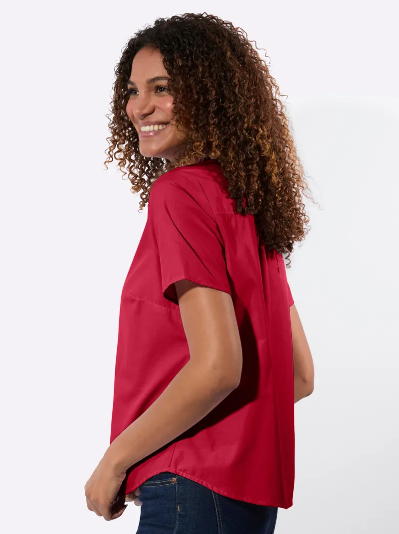 Witt Kurzarmbluse rot, Rot, – Produktbild 2 von 2