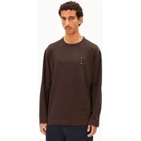ARMEDANGELS ARMEDANGELS MAARKOS Å LOGO Herren Longsleeve aus Bio-Baumwoll Mix, Claystone, – Produktbild 1 von 1