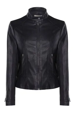 Will's Vegan Store Will's Vegan Store Damen vegan Racer Jacke Veganes Leder Schwarz – Produktbild 1 von 1