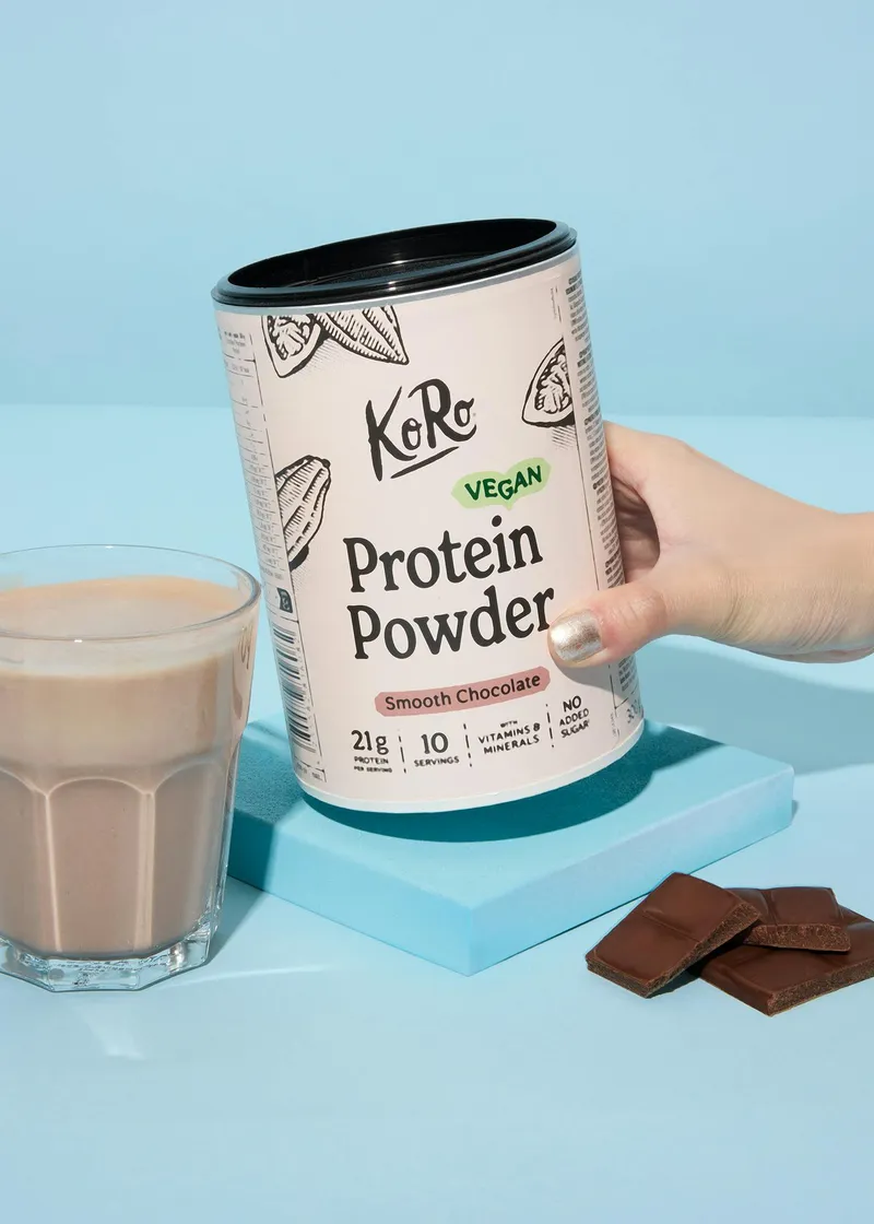 KoRo Vegan Protein Powder Smooth Chocolate 300 g – Produktbild 3 von 5