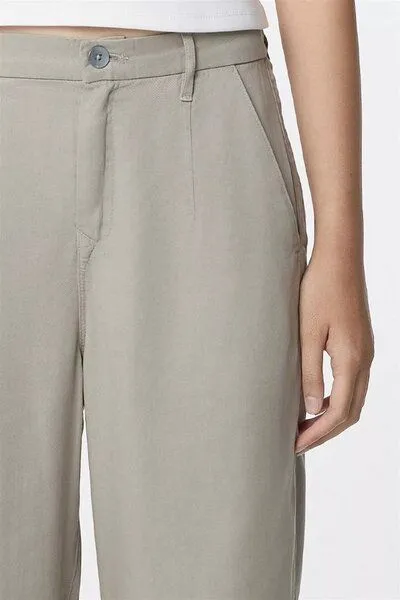 DAWN DAWN Tapered Fit Tencelhose Jogger Modell: Sunshine, Rock olive (grün), – Produktbild 4 von 4