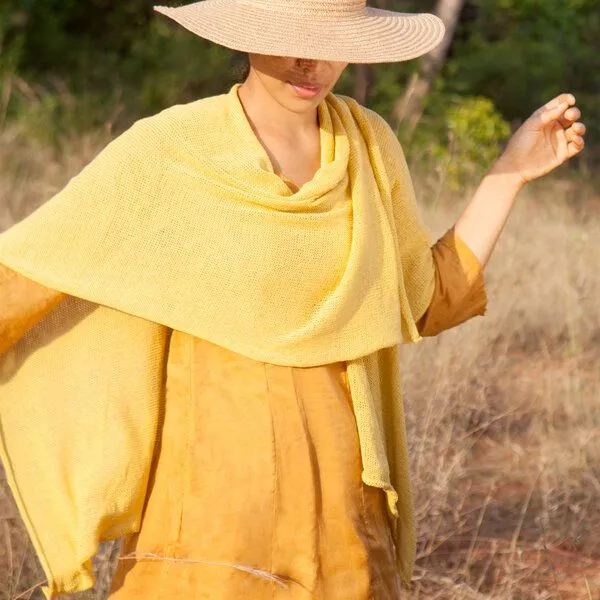 Sundara Sundara Kimono "Mira" 100% Bio-Baumwolle, Gelb, – Produktbild 1 von 3