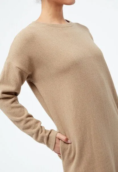 Givn Berlin Givn Berlin Kleid GBJOSEFFA relaxed Fit aus recycelter Baumwolle, Beige, – Produktbild 3 von 3
