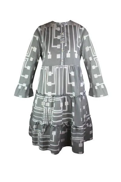 Sophia Schneider-Esleben Sophia Schneider-Esleben Emma - Damenkleid aus Bio-Baumwolle, Chip grau, – Produktbild 1 von 4