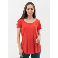 ORGANICATION ORGANICATION T-Shirt aus TENCEL Lyocell- Bio-Baumwolle-Mix, Red, – Produktbild 1 von 1