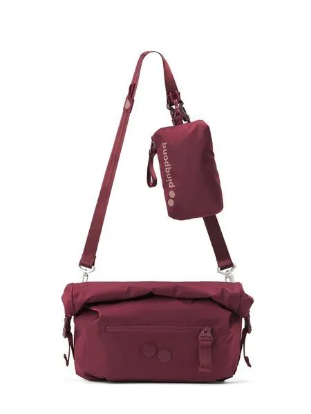 PINQPONQ pinqponq Umhängetasche - Aksel - aus recyceltem Nylon, Glazed red (rot), – Produktbild 1 von 3