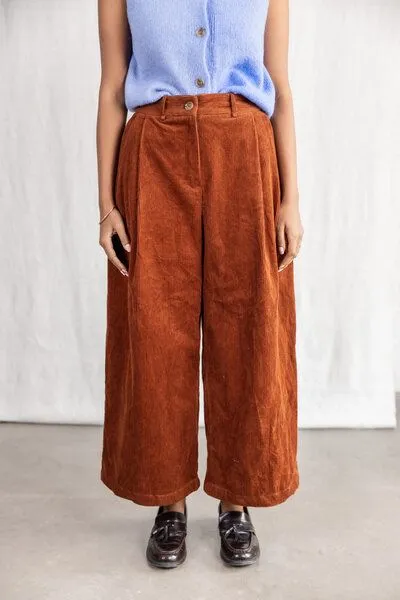 Jyoti - Fair Works Jyoti - Fair Works Bio-Baumwollcord Culotte Awasi, Masala, – Produktbild 2 von 4