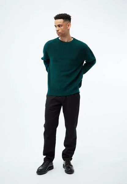Givn Berlin Givn Berlin Strickpullover GBBRENDAN loose Fit aus Bio-Baumwolle, Petrol, – Produktbild 4 von 4