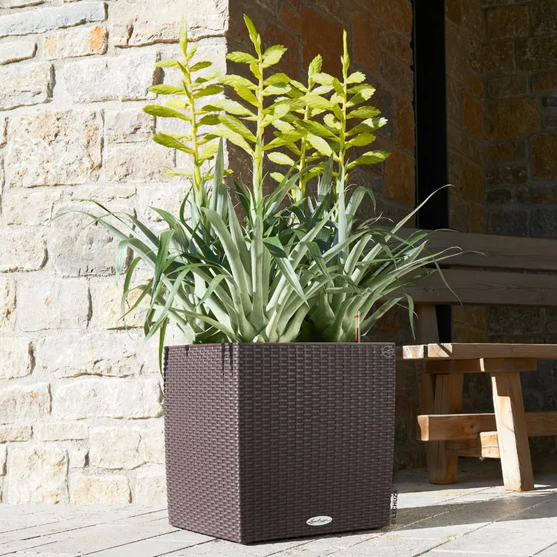 Lechuza® Lechuza® 'Cube Cottage 40', mokka, ca. 39 x 39 x H 40 cm, Braun, – Produktbild 1 von 1