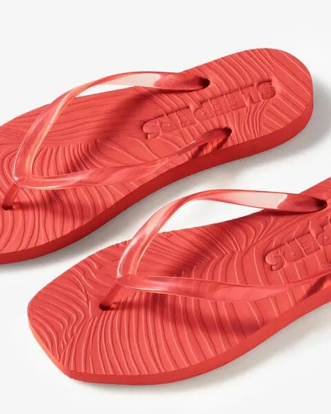 JAN N JUNE JAN N JUNE Flip Flops Sleepers, Transparent red (rot), – Produktbild 1 von 1