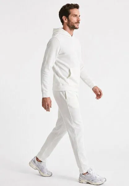 ORGANICATION ORGANICATION POZZAN | Waffel Jogginghose aus Bio-Baumwolle & recyceltem Polyester, White, – Produktbild 5 von 5