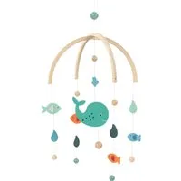 Goki goki Mobile aus Holz und Filz Wal Maße 25 x 30 cm – Produktbild 1 von 1
