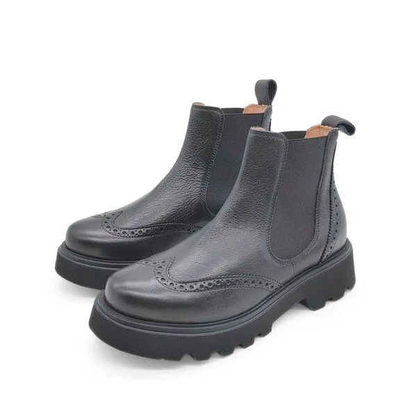 Werner Schuhe Werner Schuhe Schwarzer Chelsea Boot "Feldhamster", Schwarz, – Produktbild 1 von 4