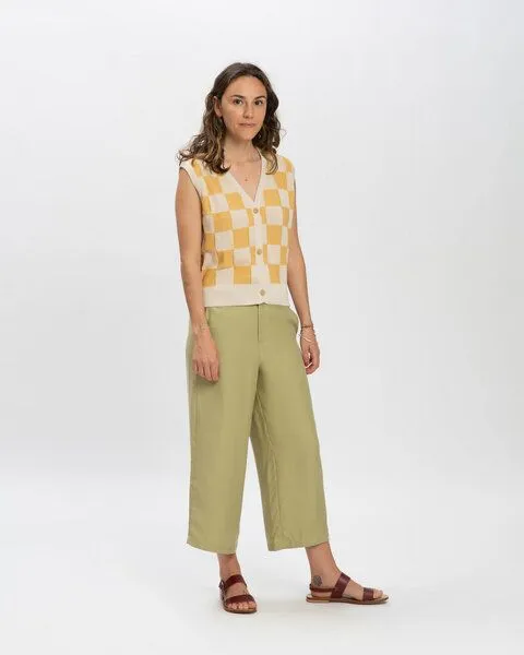 MATONA Matona Hose mit weitem Bein aus Lyocell für Frauen / Tencel Pants, Slate green, – Produktbild 3 von 4