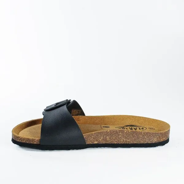 Plakton Plakton Vegane offene Damen Sandale BIS mit einstellbarer Schnalle, Schwarz, – Produktbild 4 von 4