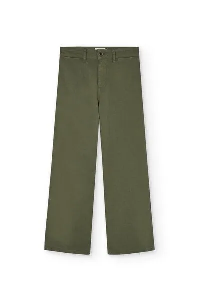 TIRALAHILACHA TIRALAHILACHA Hani Recycled Cotton Sailor Pants, Grün, – Produktbild 4 von 4