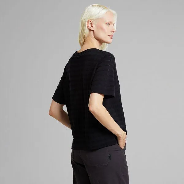 Dedicated DEDICATED T-Shirt Vadstena Lace - Black – Produktbild 3 von 3