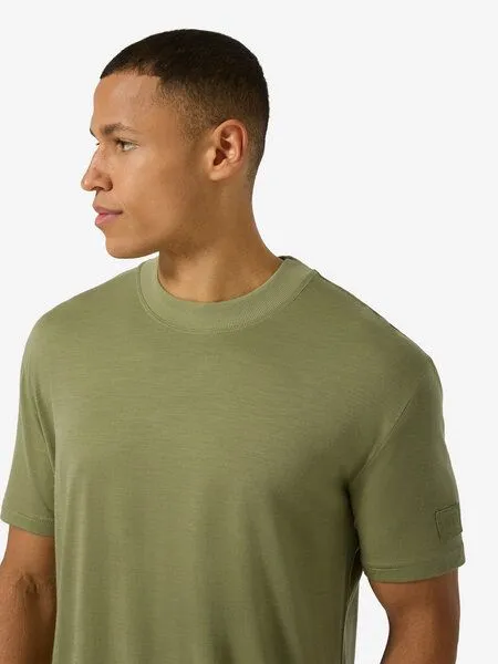 Super.Natural Super.Natural T-Shirt Casual Rib Bio J Tee für Herren, Merino, Sage, – Produktbild 1 von 4
